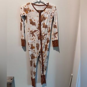 Little Sleepies 2T Zippie Rust Rainbow Bears